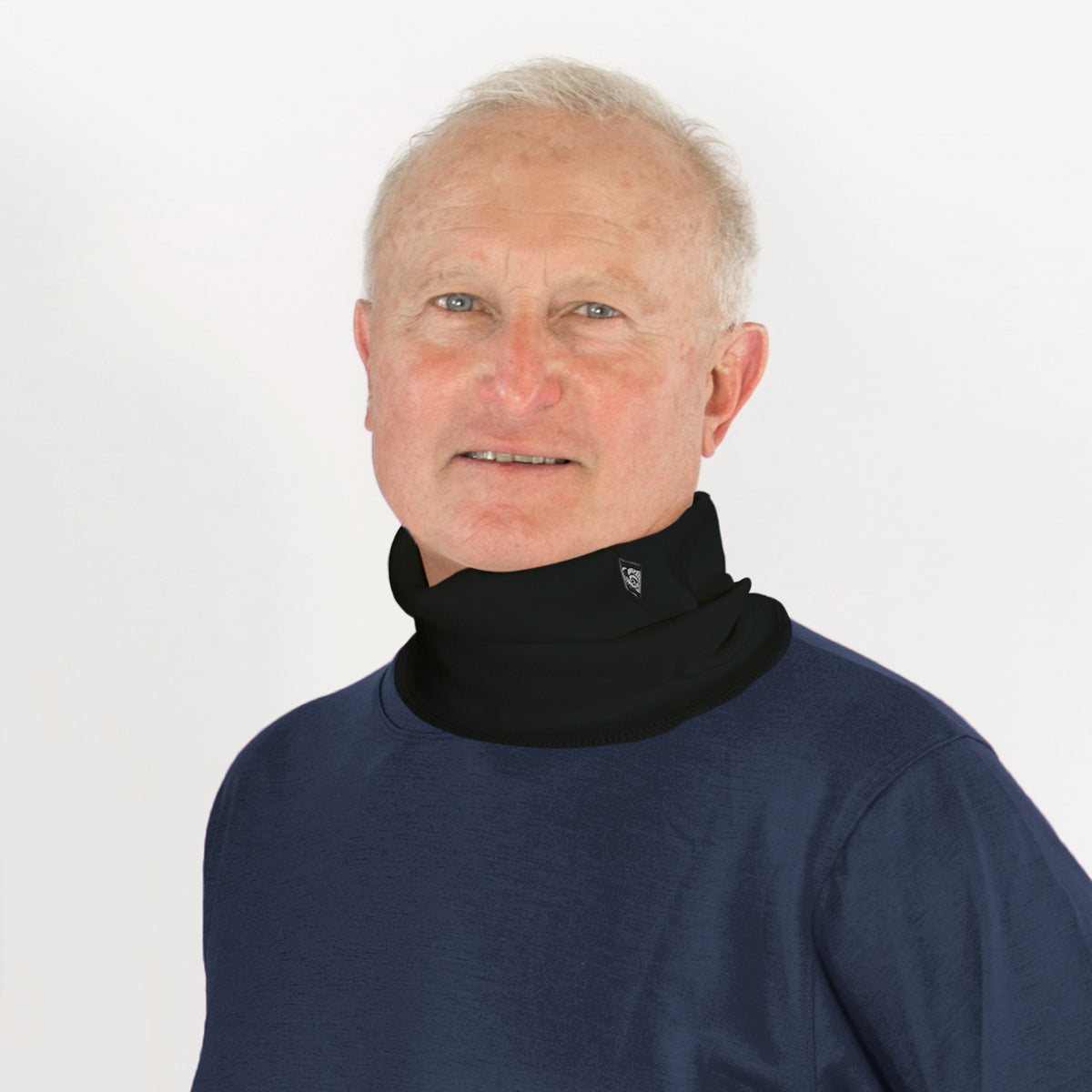 Merino Neck Warmer in Black