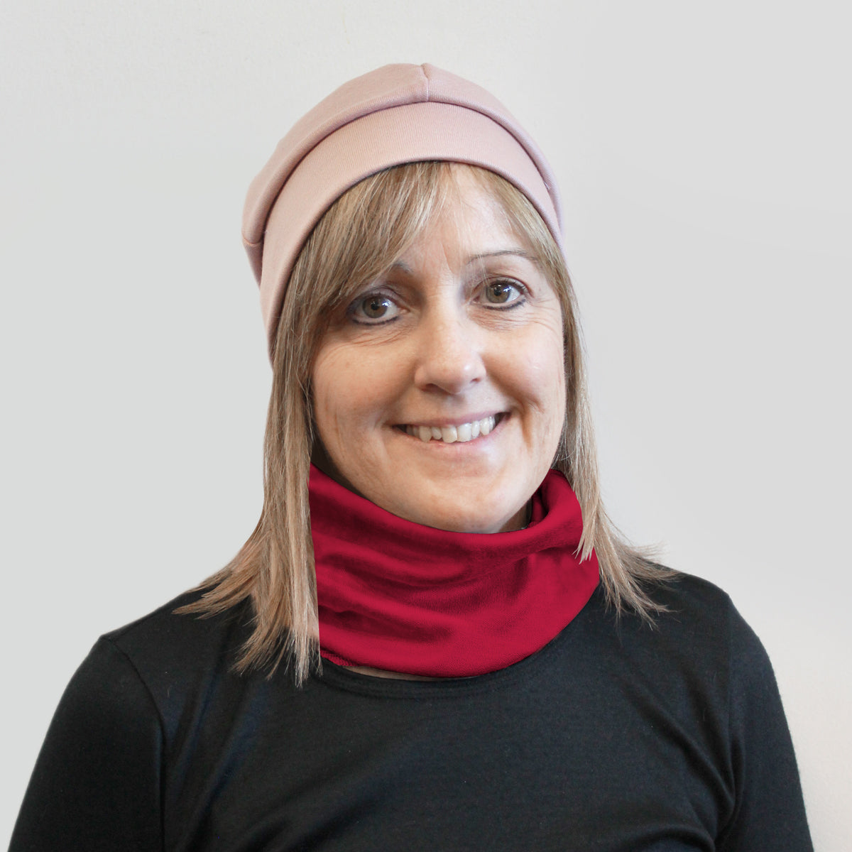Merino Neck Warmer in red