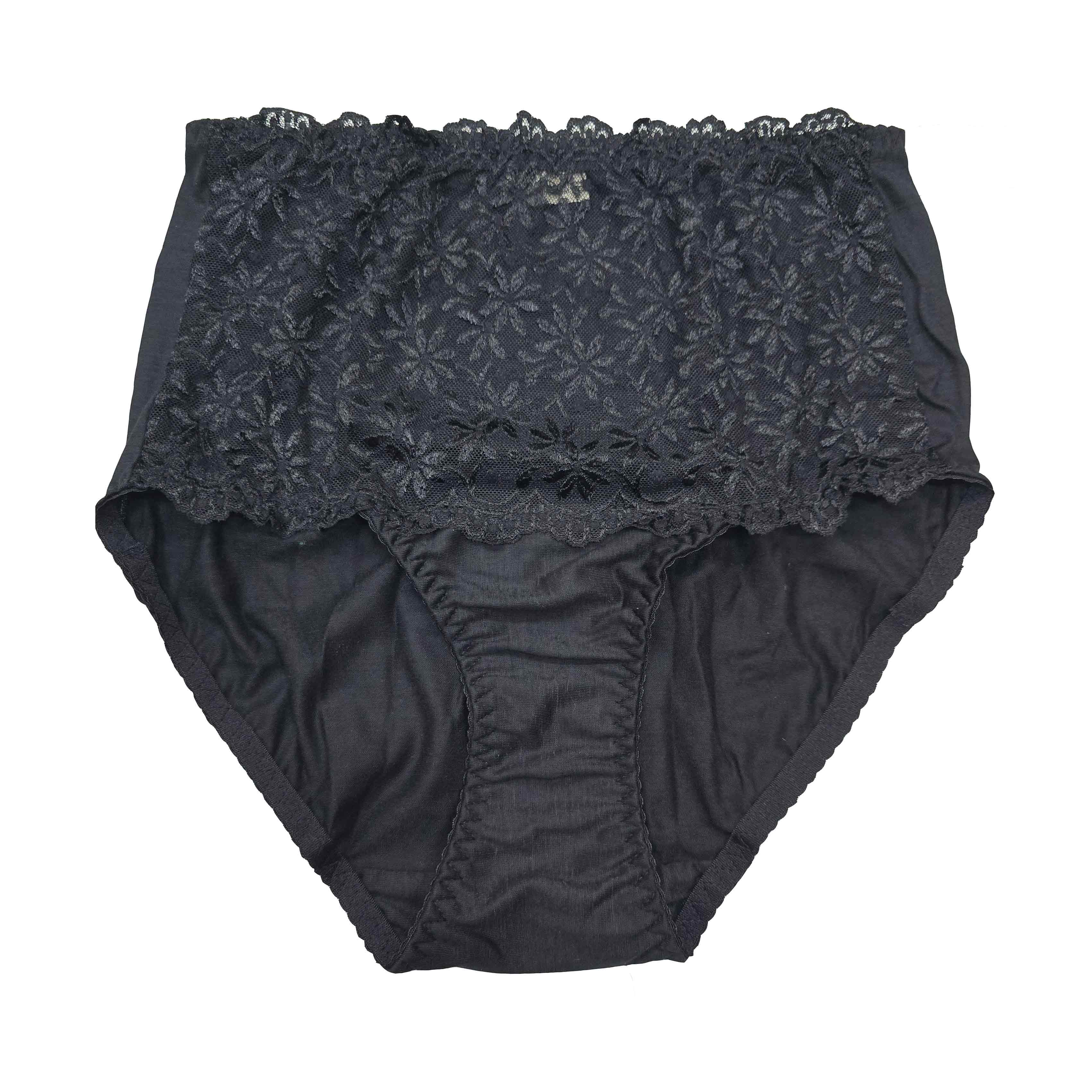 #692L Lace Full Merino Brief
