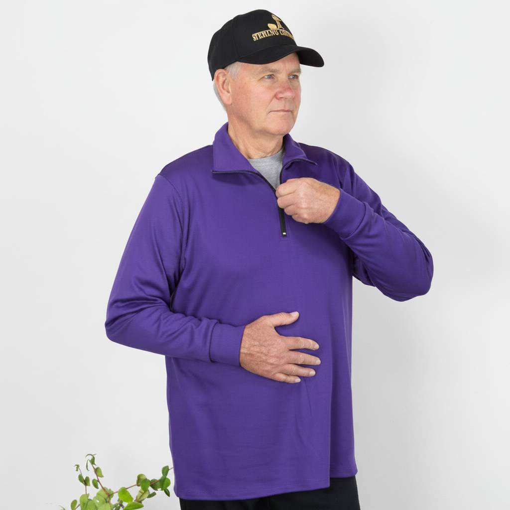 #520 Long Sleeve Merino Zip Top 275gsm