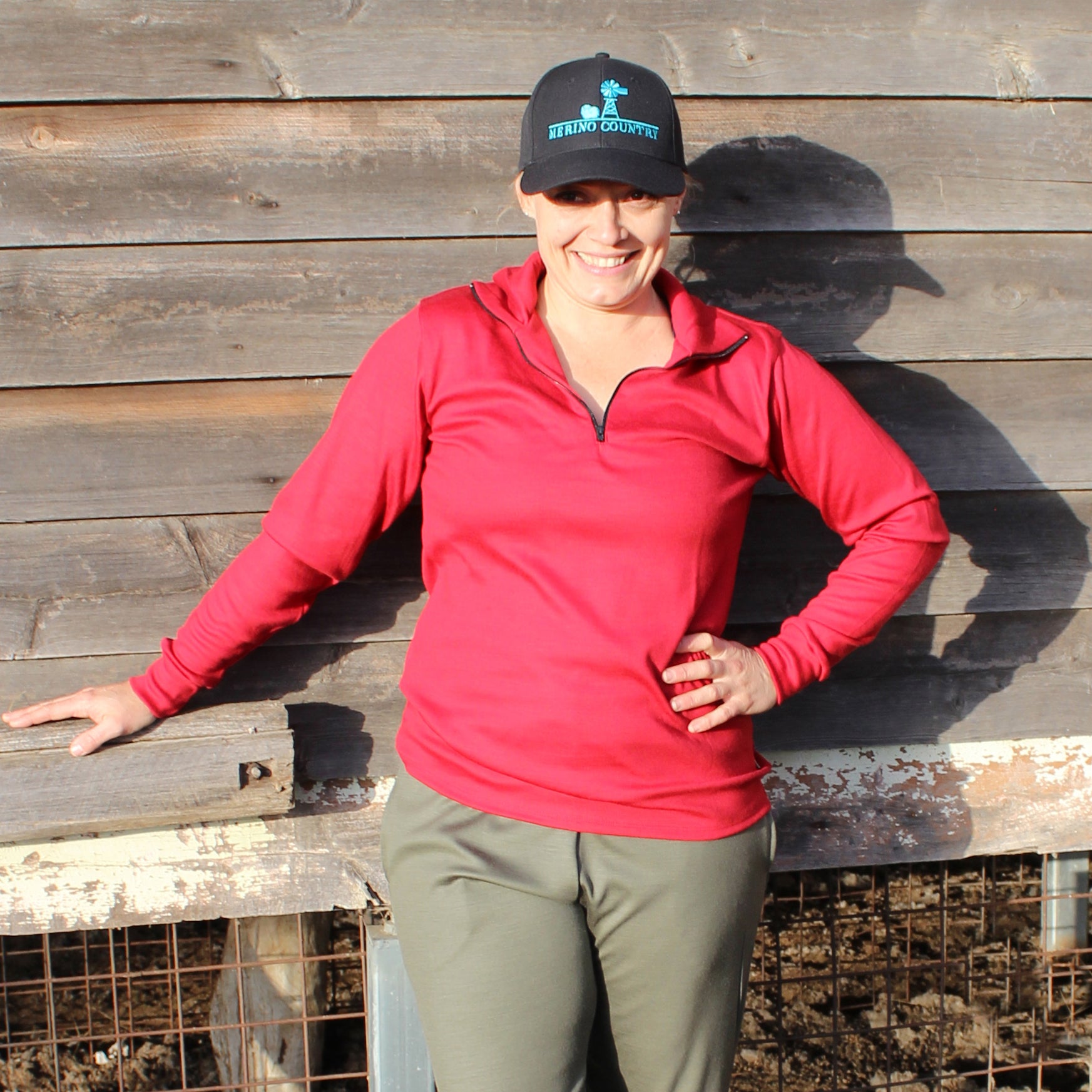 #520 Long Sleeve Merino Zip Top 275gsm