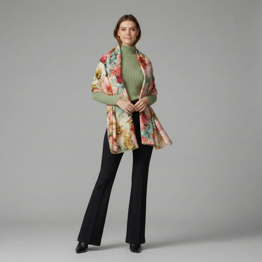 # 10037 Leighton Cashmere & Merino Wool Scarf