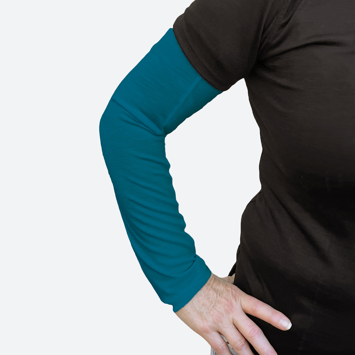Teal Merino Sun Sleeve 