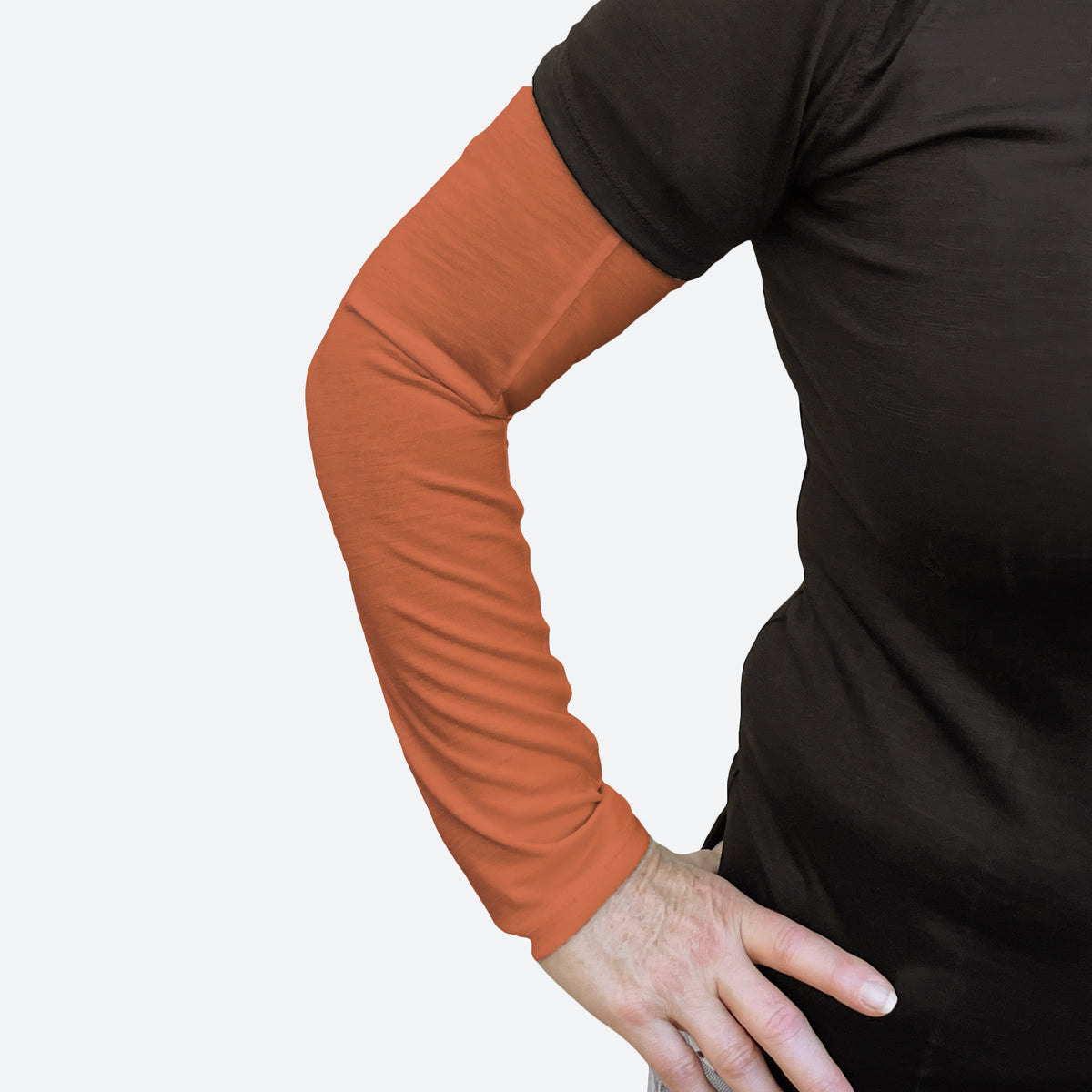 Orange Merino Sun Sleeve 