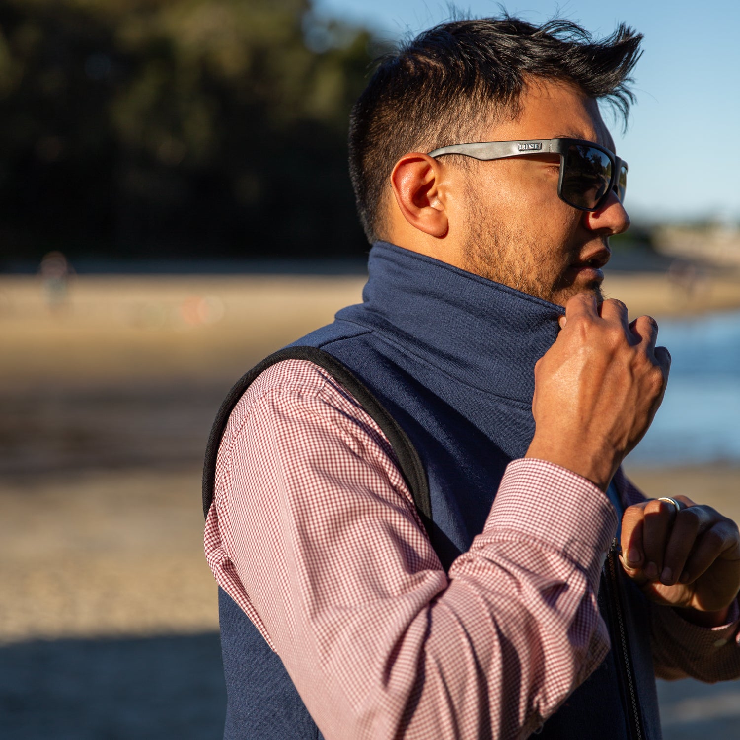 Zip Up Vest Merino Wool