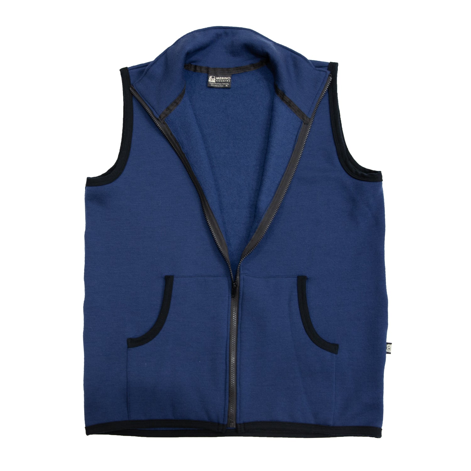 Merino Fleece zip vest