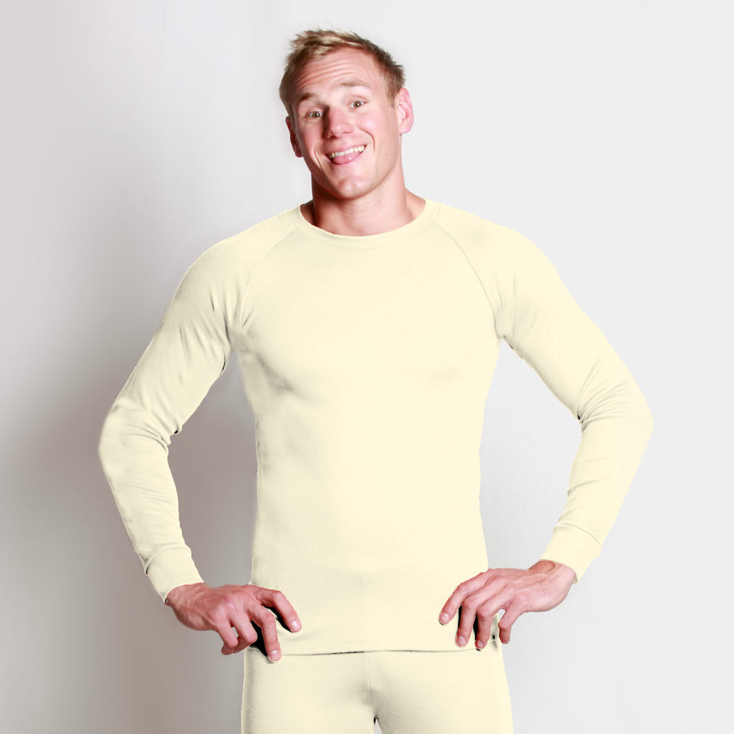 Raglan Long Sleeve Merino T-shirt Undyed