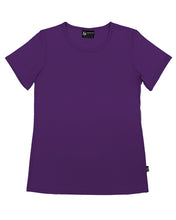 Load image into Gallery viewer, Women&#39;s Crew Neck Merino T-shirt Purple
