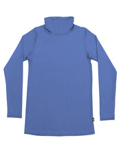 Load image into Gallery viewer, Womens Merino Turtle Neck Top Blue
