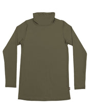 Load image into Gallery viewer, Womens Merino Turtle Neck Top Olive Green
