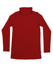Load image into Gallery viewer, Womens Merino Turtle Neck Top Red
