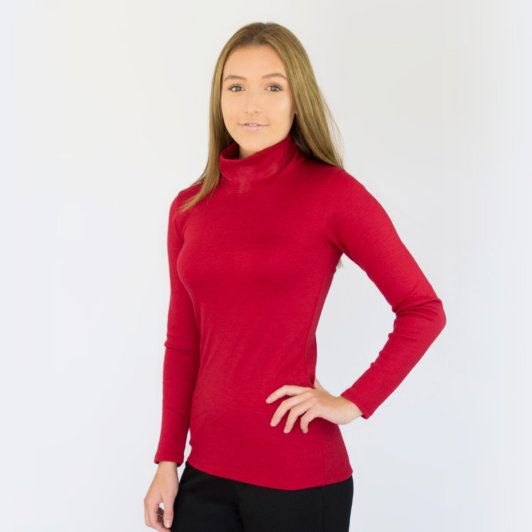 100 Australian Merino Turtle Neck Skivvy Merino Country