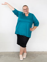 Load image into Gallery viewer, Womens Merino Tunic Top Teal
