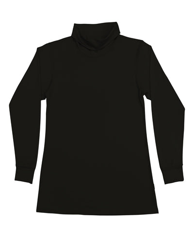 Women's Roll Neck Skivvy Black