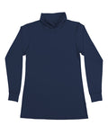 Long Sleeve Roll Neck Skivvy Navy