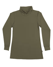 Load image into Gallery viewer, Women&#39;s Roll Neck Skivvy Olive
