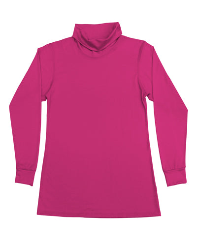 Women's Roll Neck Skivvy Hot Pink