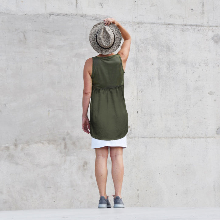 Merino Sleeveless Tunic Top