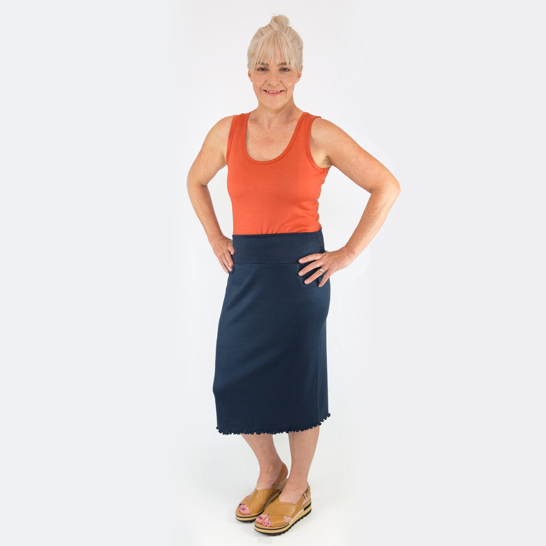 #412 Merino Pencil Skirt 275gsm