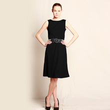 Load image into Gallery viewer, Merino Long Shift Dress - Reversible Black
