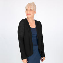 Load image into Gallery viewer, Merino Light Cardigan Black
