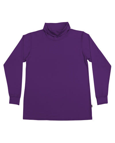 Men's Merino Roll Neck Skivvy - Purple