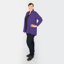 Load image into Gallery viewer, Merino Short Swing Jacket Purple
