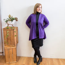 Load image into Gallery viewer, Merino Short Swing Jacket Purple
