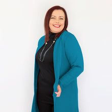 Load image into Gallery viewer, Merino Short Swing Jacket - Teal
