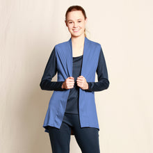 Load image into Gallery viewer, Merino Swing Vest Jacaranda Blue
