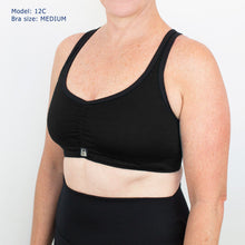 Load image into Gallery viewer, 100% Merino Sports Bra Black
