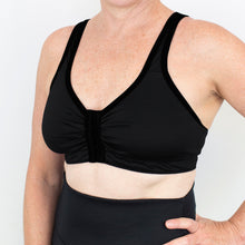 Load image into Gallery viewer, Merino Front Opening Bra Black
