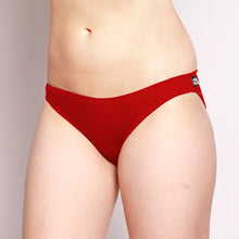 Load image into Gallery viewer, Merino Bikini Hipster Brief Red
