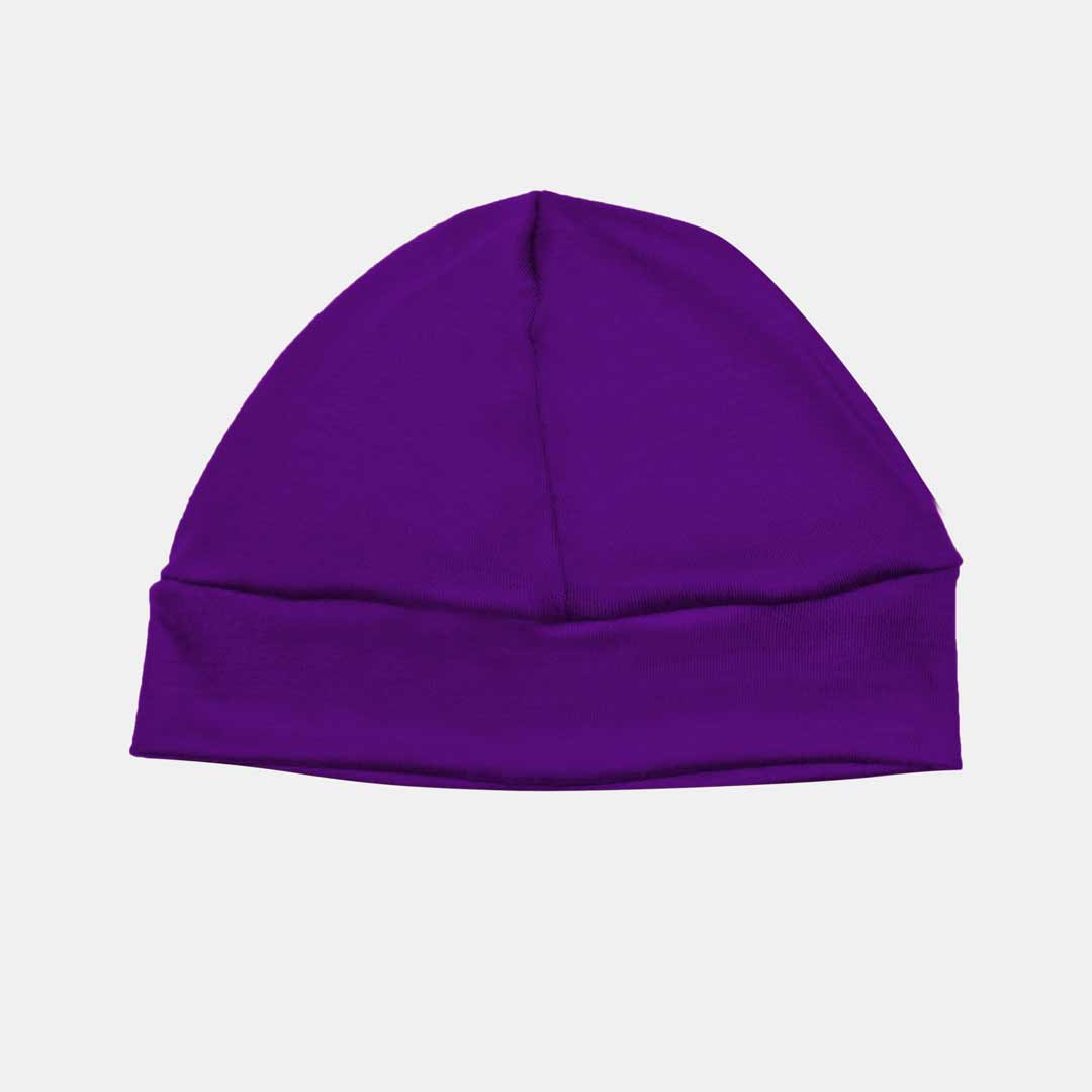 100% Merino Beanie purple