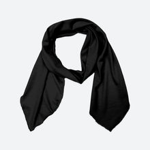 Load image into Gallery viewer, Merino Light Narrow Scarf in Black
