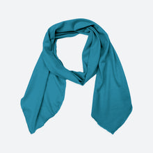 Load image into Gallery viewer, Merino Light Narrow Scarf in teal
