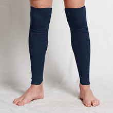 Load image into Gallery viewer, Merino Leg Warmers Navy
