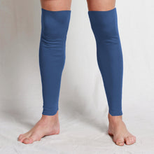 Load image into Gallery viewer, Merino Blue Leg Warmers
