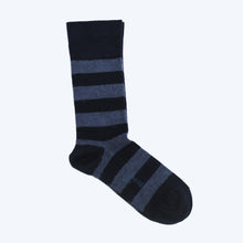 Load image into Gallery viewer, Merino Alpaca Health Sock Navy
