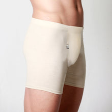 Load image into Gallery viewer, Men&#39;s Merino fitted boxer briefs Natural
