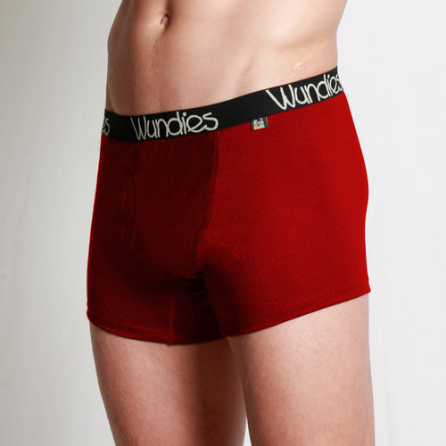 Men's Merino fitted boxers with fly