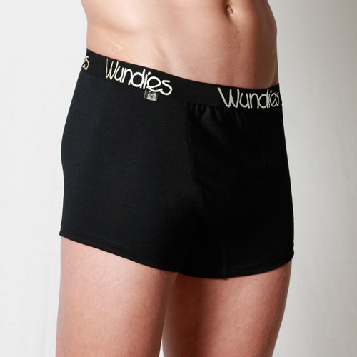 Mens fitted boxers with fly