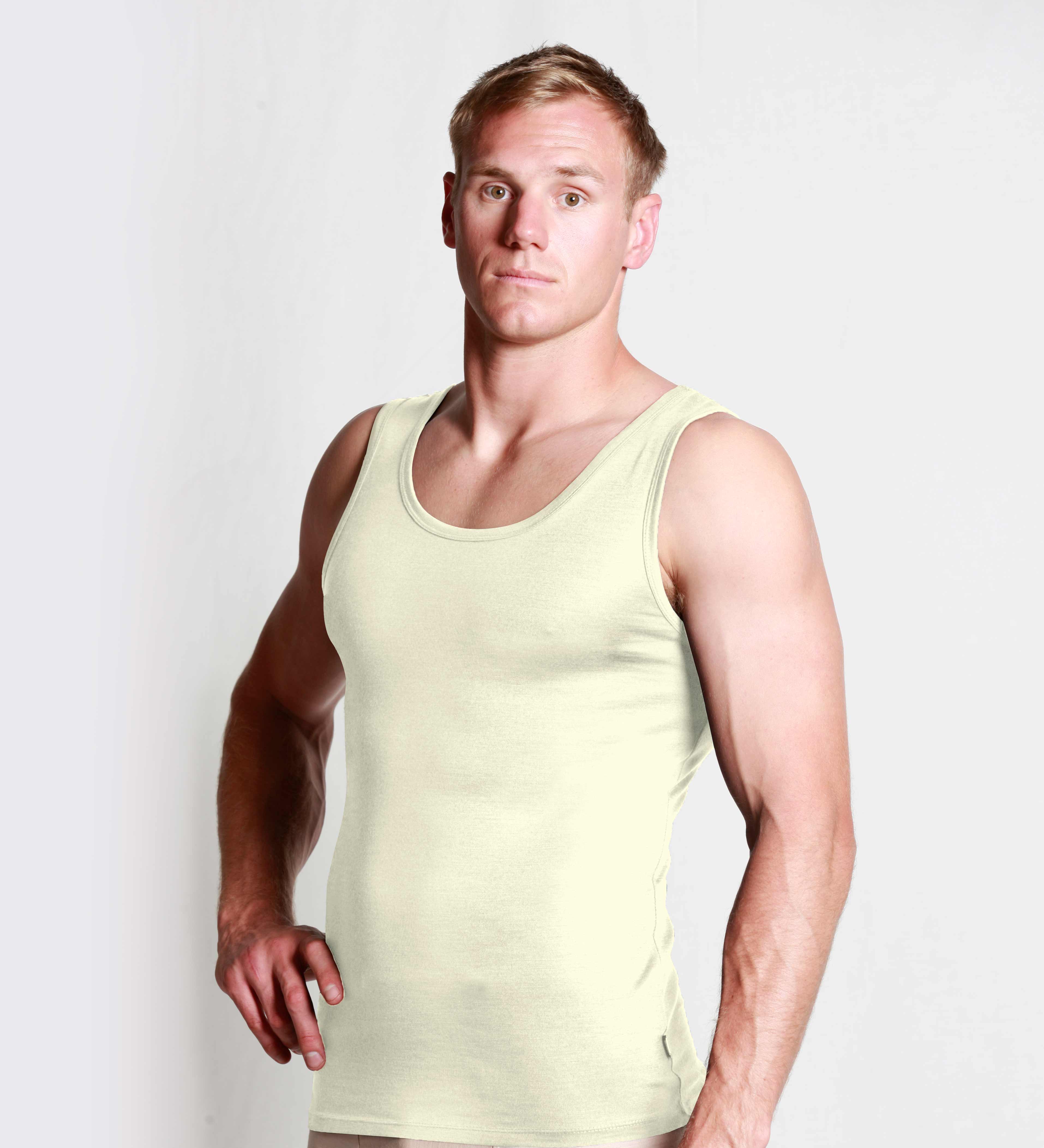 #806x3 Mens Merino Singlet 3 Pack