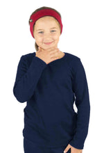 Load image into Gallery viewer, Kids Merino Thermal Shirt Navy
