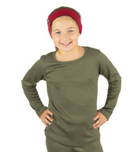 Load image into Gallery viewer, Kids Merino Thermal Shirt Olive
