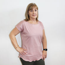 Load image into Gallery viewer, Merino Cap Sleeve Top Pink
