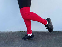 Load image into Gallery viewer, 100% Merino Leg Warmers in red
