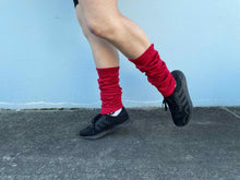Load image into Gallery viewer, 100% Merino Leg Warmers in red
