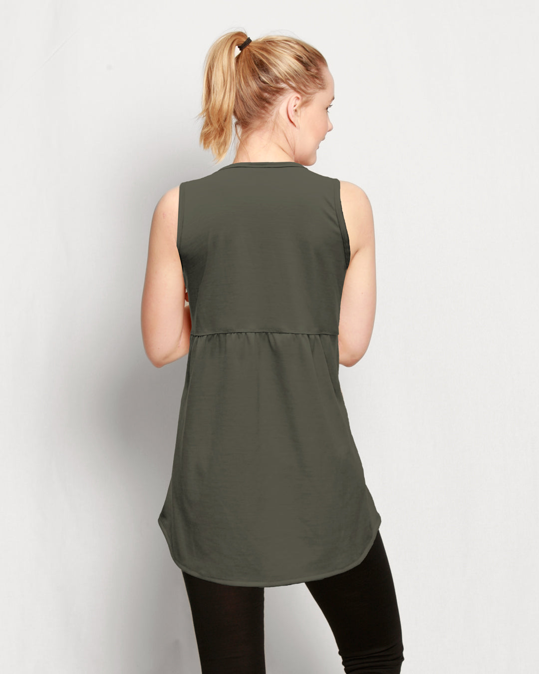 Merino Sleeveless Tunic Top