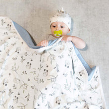 Load image into Gallery viewer, Organic Merino and Cotton Baby Blanket - Australiana
